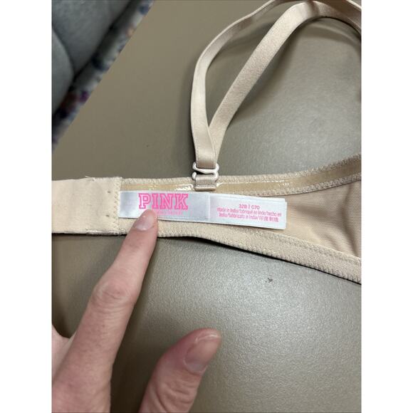 3 Victoria’s Secret 32B Multiway T-Shirt Front Close Racerback Nude Push Up Bras - Picture 9 of 16